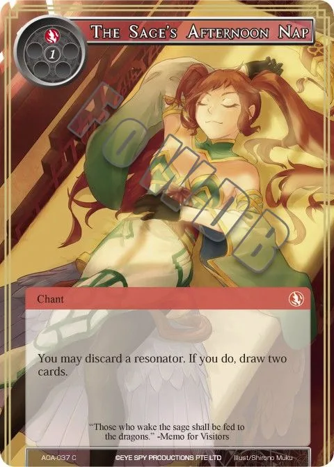 The Sage's Afternoon Nap