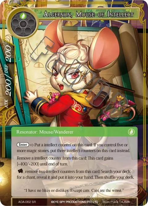 Algernon, Mouse of Intellect