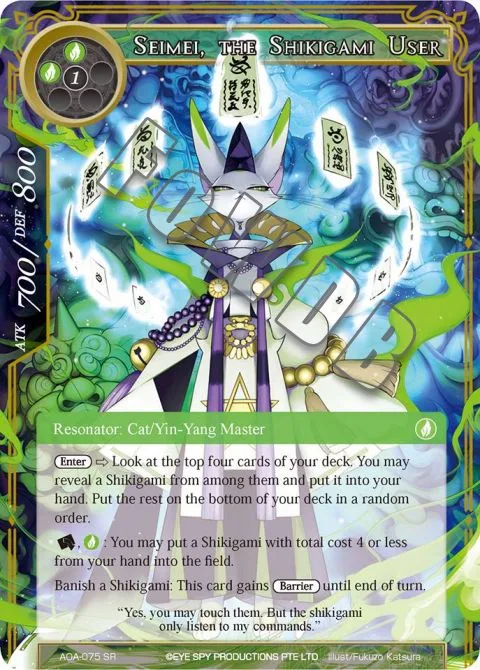 Seimei, the Shikigami User