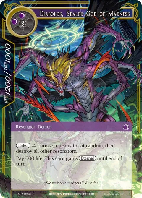 Diabolos, Sealed God of Madness