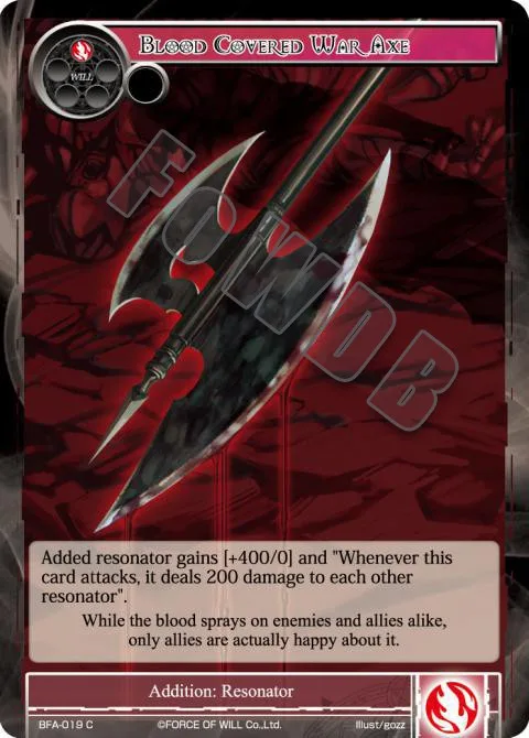 Blood Covered War Axe