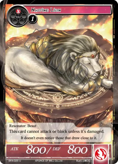 Napping Lion