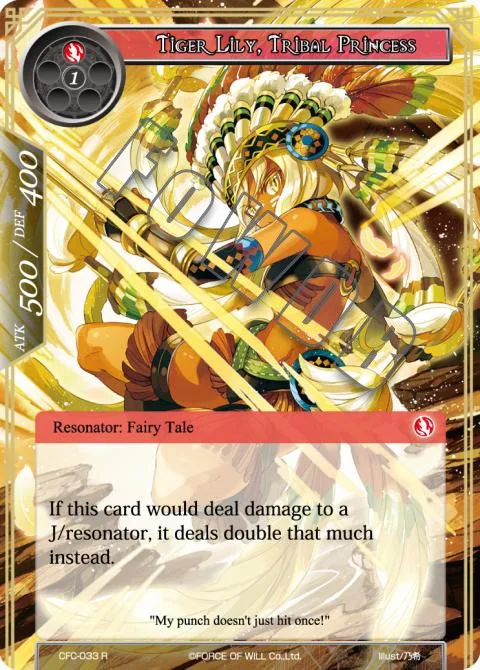 Tiger Lily, Tribal Princess