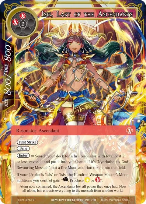 Isis, Last of the Ascendants
