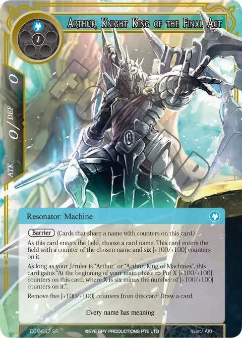 Arthur, Knight King of the Final Act