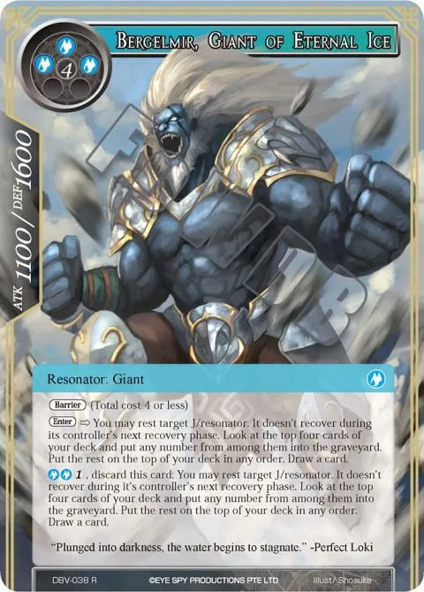 Bergelmir, Giant of Eternal Ice