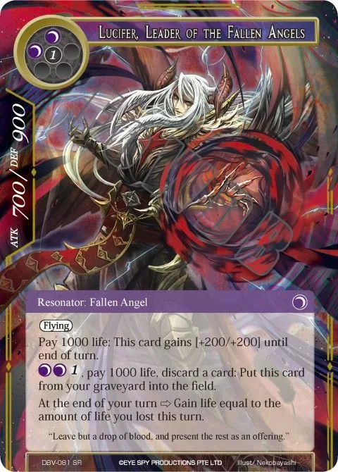 Lucifer, Leader of the Fallen Angels
