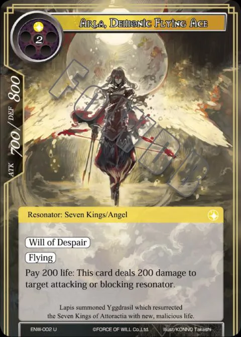 Arla, Demonic Flying Ace