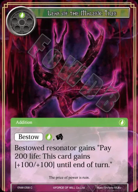 Leaf of the Malefic Tree