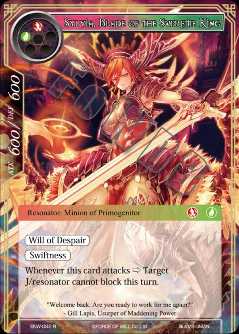 Sylvia, Blade of the Supreme King