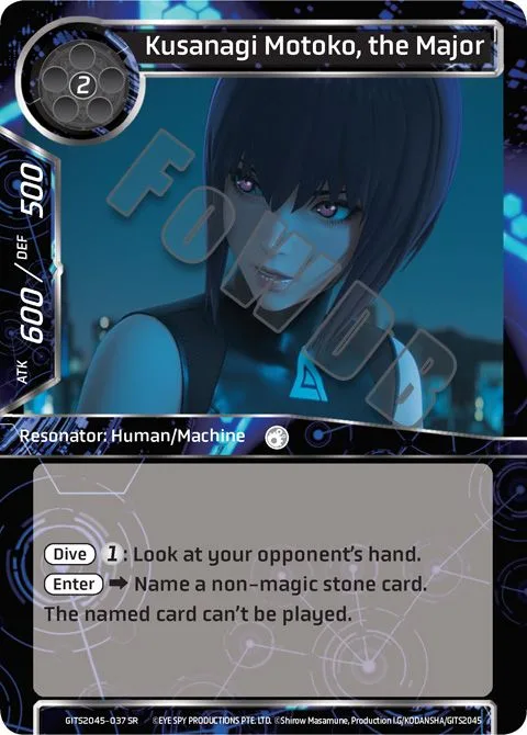 Kusanagi Motoko, the Major