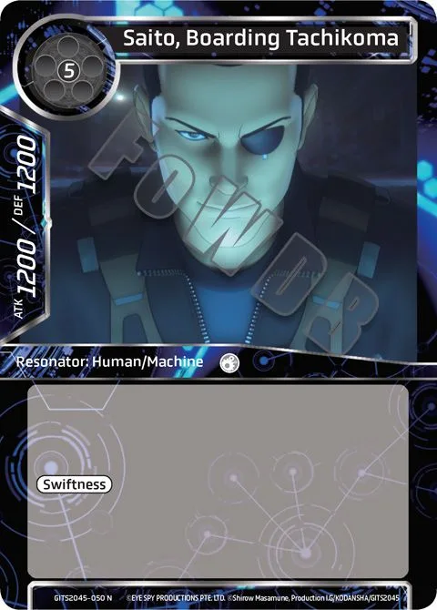 Saito, Boarding Tachikoma