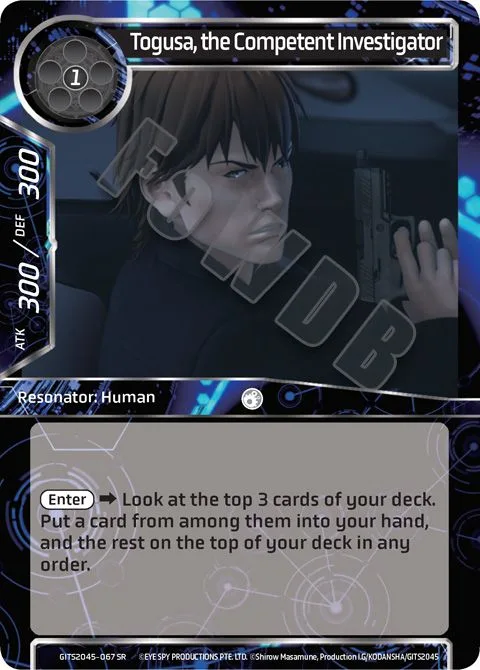 Togusa, the Competent Investigator