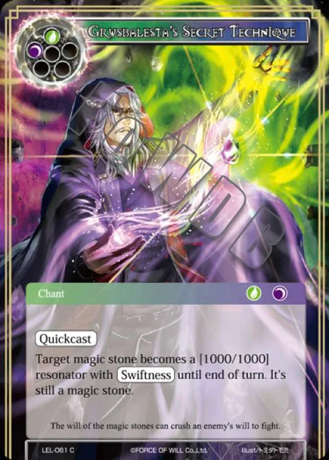 Grusbalesta's Secret Technique