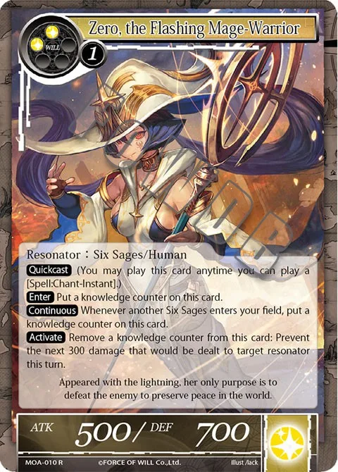 Zero, the Flashing Mage-Warrior