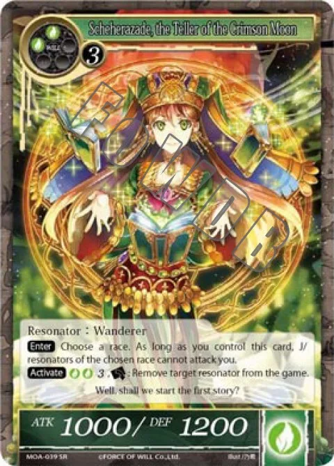 Scheherazade, the Teller of the Crimson Moon