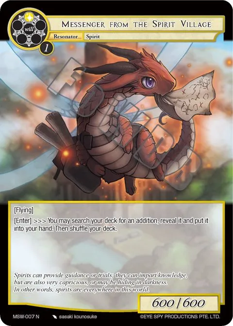 Messenger from the Spirit Village