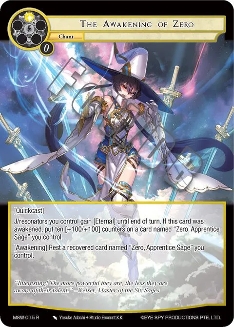 The Awakening of Zero