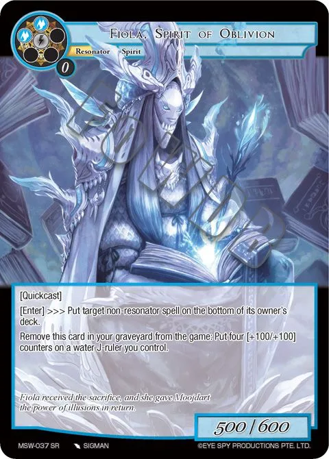 Fiola, Spirit of Oblivion
