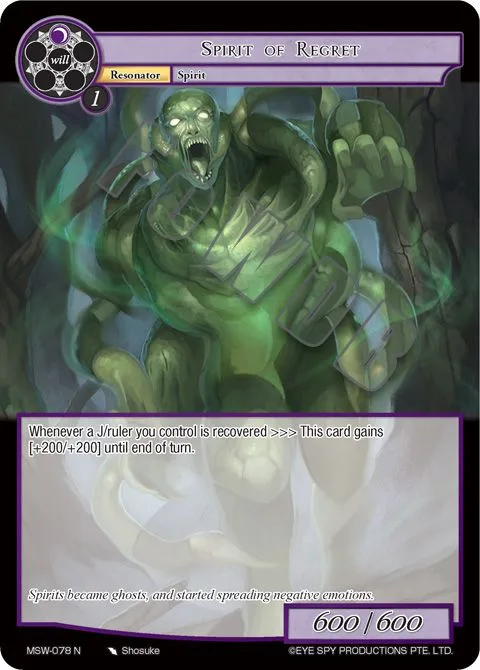 Spirit of Regret