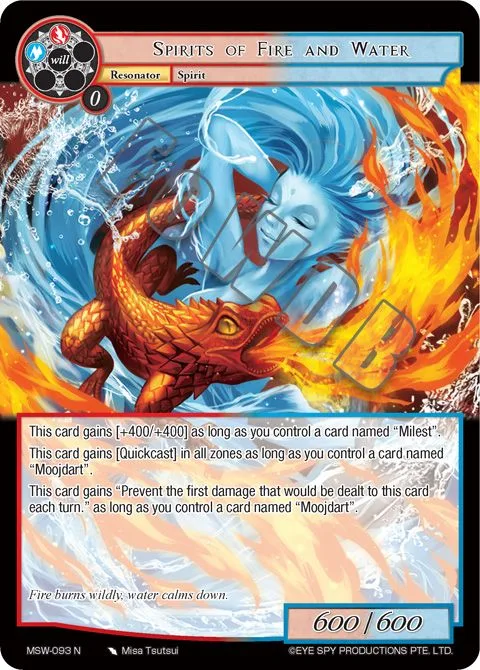 Spirits of Fire and Water