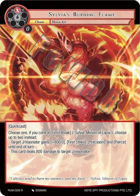 Sylvia's Burning Flame
