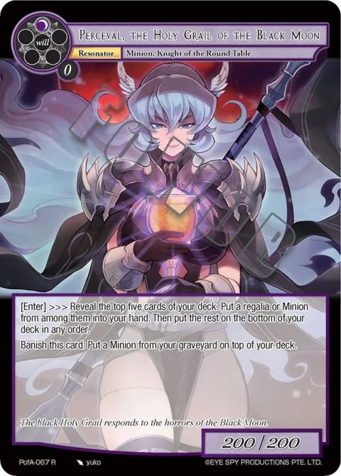 Perceval, the Holy Grail of the Black Moon