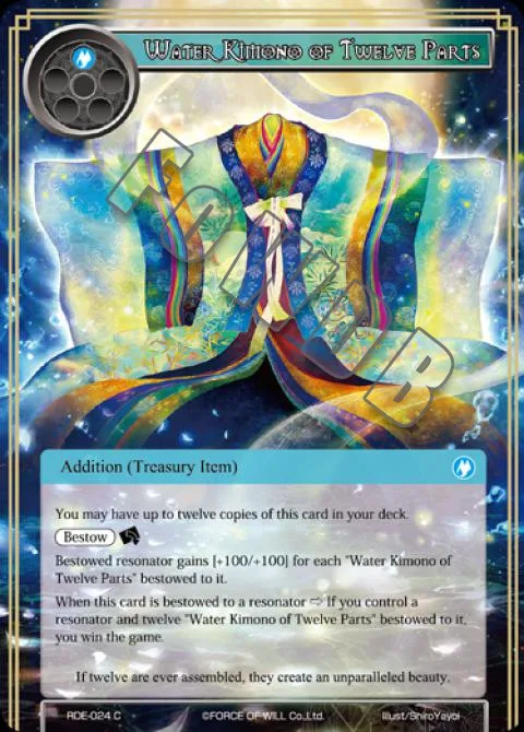 Water Kimono of Twelve Parts