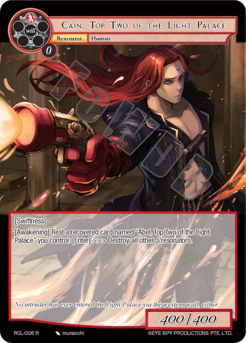 Cain, Top Two of the Light Palace