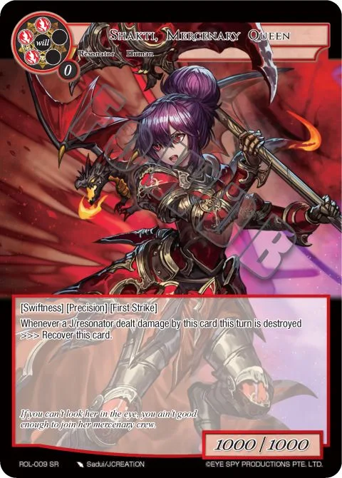 Shakti, Mercenary Queen
