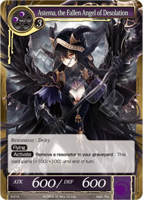 Astema, the Fallen Angel of Desolation