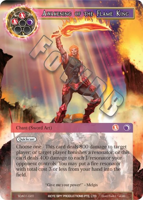 Awakening of the Flame King