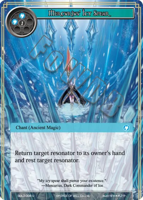 Mercurius' Icy Spear