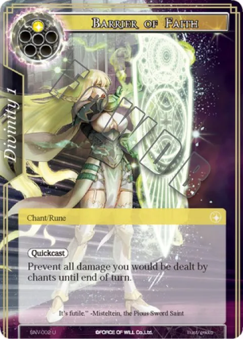 Barrier of Faith