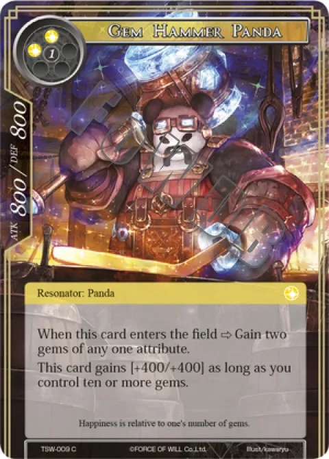 Gem Hammer Panda