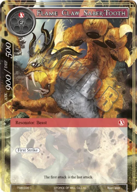 Flame Claw Saber-Tooth