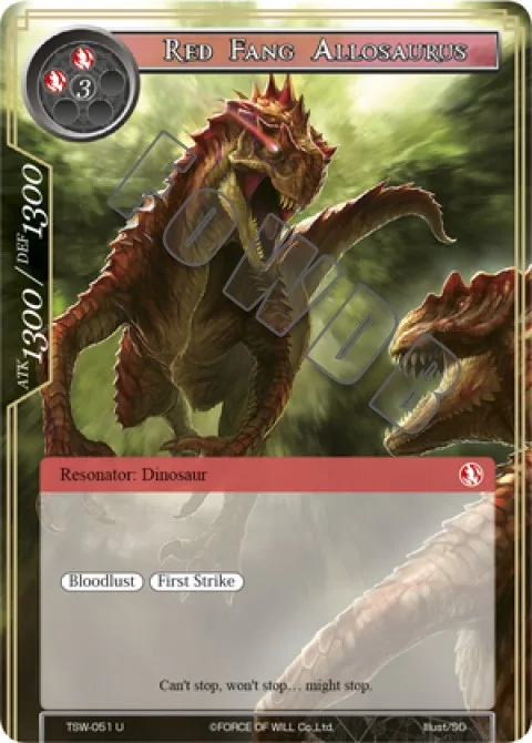 Red Fang Allosaurus