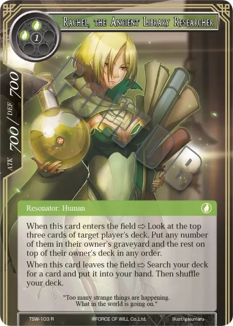 Rachel, the Ancient Library Researcher