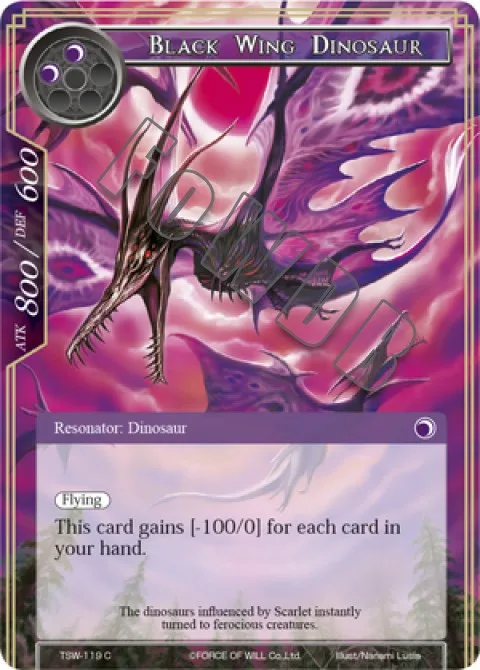 Black Wing Dinosaur