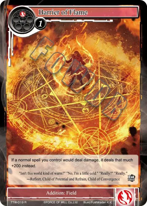 Barrier of Flame