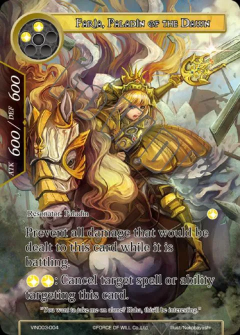Faria, Paladin of the Dawn