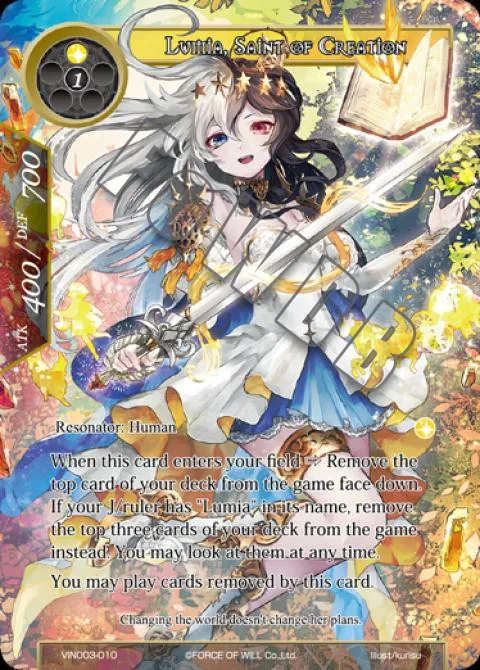 Lumia, Saint of Creation