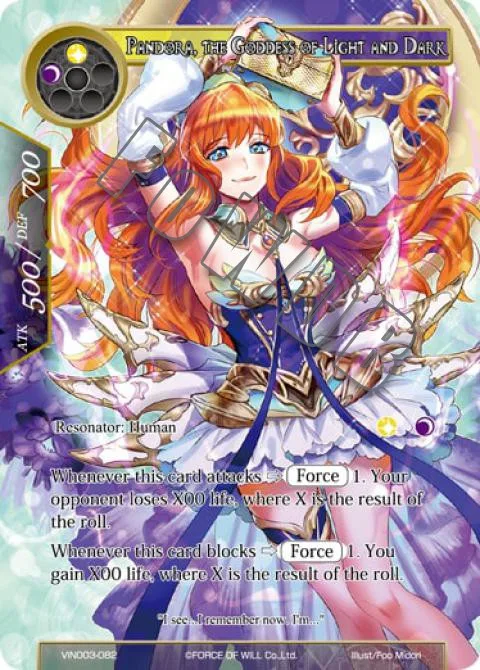 Pandora, the Goddess of Light and Dark