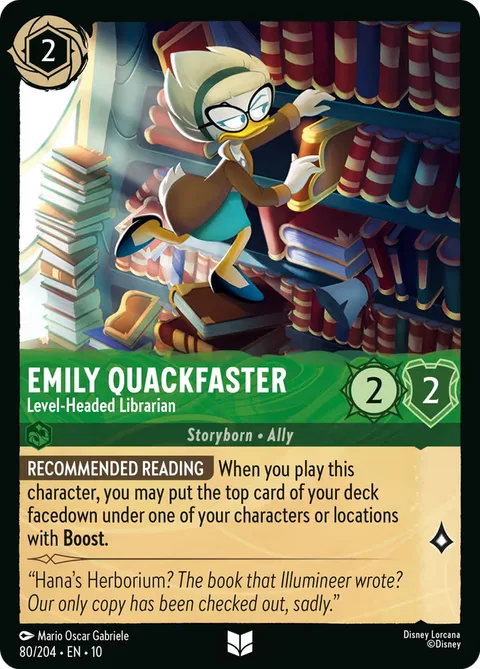 Emily Quackfaster - Level-Headed Librarian