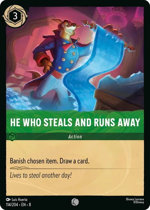 He Who Steals and Runs Away