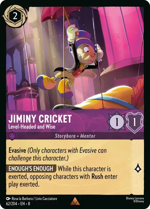 Jiminy Cricket - Level-Headed and Wise