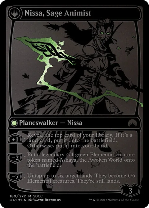 Nissa, Vastwood Seer // Nissa, Sage Animist – Rückseite