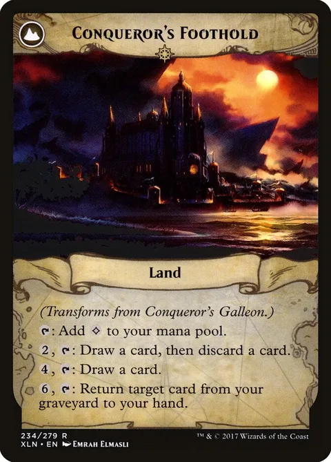 Conqueror's Galleon / Conqueror's Foothold – Achterkant