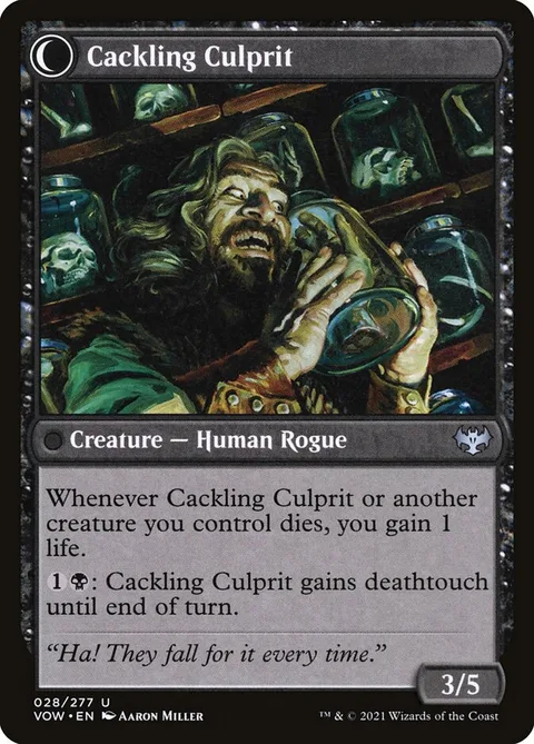 Panicked Bystander // Cackling Culprit – Rückseite