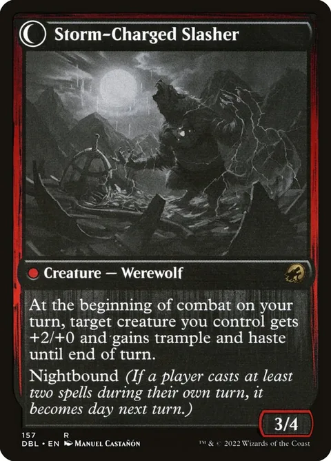 Reckless Stormseeker // Storm-Charged Slasher – Rückseite
